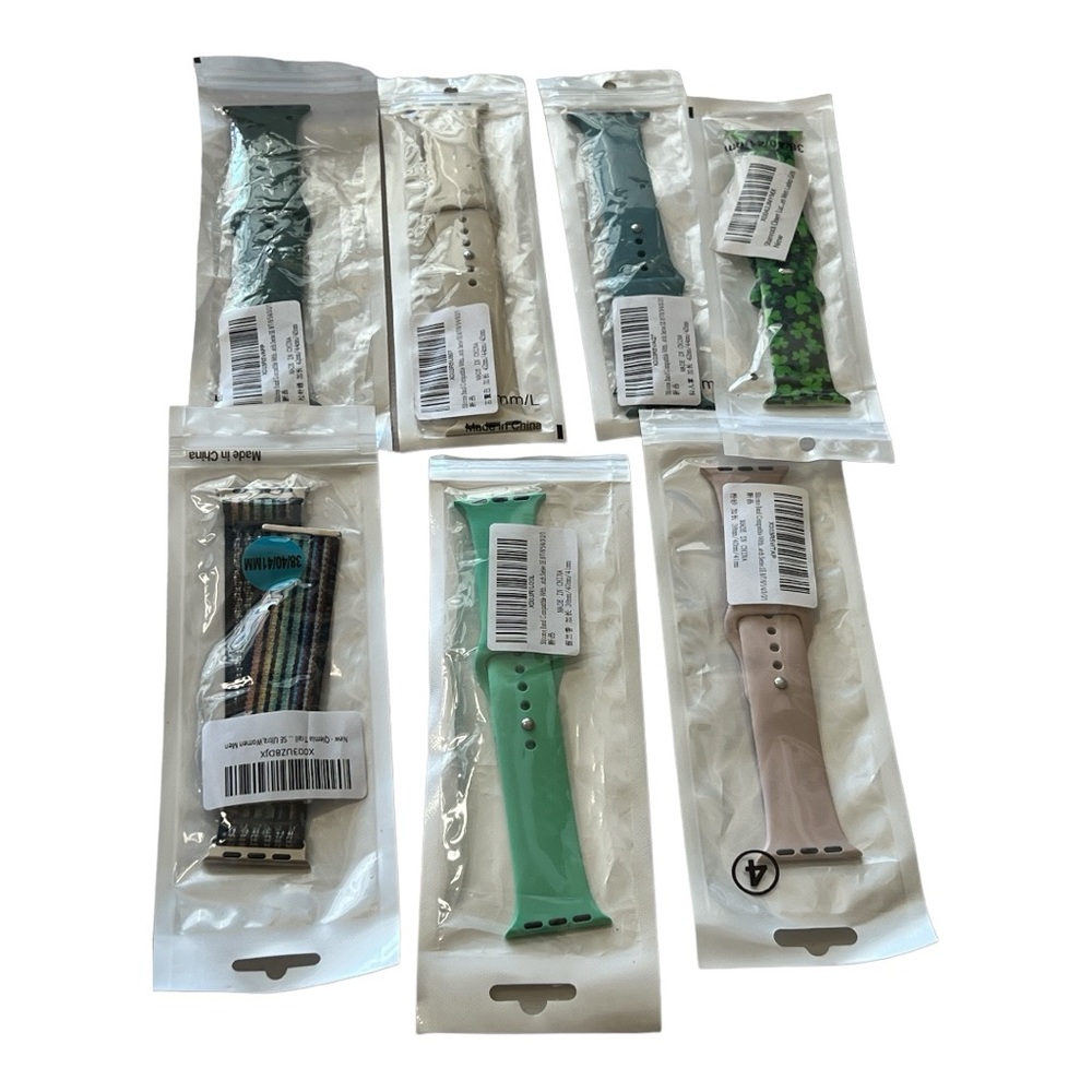 Watch bands for compatible with Apple Watches.